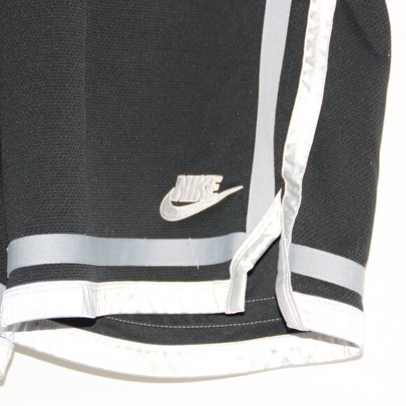 Nike Vtg 90s Basketball Shorts Men's XL Black with gray and white stripes Retro - Picture 2 of 7